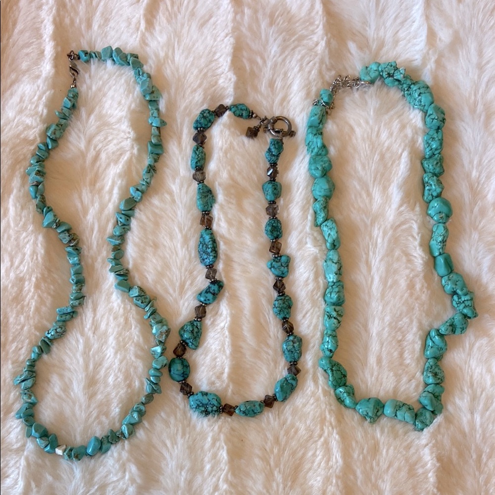 *** PRICE REDUCTION ****Three turquoise necklaces